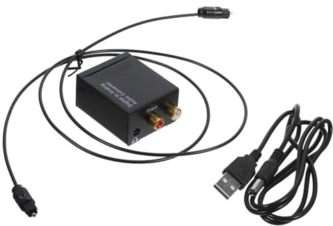 SOLUSTRE Conversor Dac HiFi Divisor Digital Analógico Cable USB Óptica Fácil De Instalar