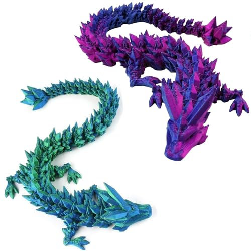 ysister 2 pezzi Uovo Drago Stampato in 3D, Uovo di Drago, Giocattolo Fidget Uovo di Drago Stampato in 3D, Uovo di Drago con Figure di Drago per Auto, Uffici, Regali per Adulti e Bambini