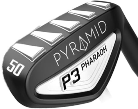 Pyramid Pharaoh P3 Golf Wedges: 50° Wedges, Left & Right Handed Golf Clubs for Man Sand Wedge, Pitching Wedge, Gap Wedge for Precision Chipping and Short Game Mastery