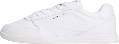 Tommy Hilfiger LoPro Cup Leather Fm0fm05677 - Tenis Bajos para Hombre, White, 41 EU