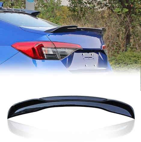 Xprite Rear Spoiler Wing Compatible with 2021 2022 2023 2024 2025 2026 Honda Civic Sedan Sport 11th Civic Rear Spoiler Wing Lip for Honda Civic Sedan (Glossy Black)