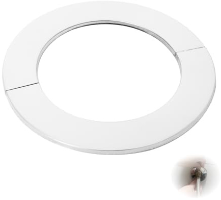 Fledart rosette ofenrohr 100mm Edelstah, Kaminrosette 100 mm, Kamin rosette Durchmesser 101 x 150 x 5mm Hitzebeständig für Heizkessel (100mm 1pcs)