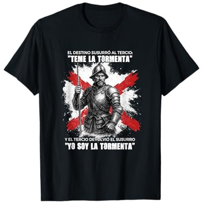 Tercio Yo soy la Tormenta Cruz de Borgoña Ejército español Camiseta