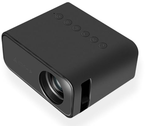 Harewtwy Miniproyector Portátil para el Hogar, Proyector HD 8K, para Entretenimiento en Interiores, Dormitorio, Juegos, Cine, Niños, Enchufe de la UE.