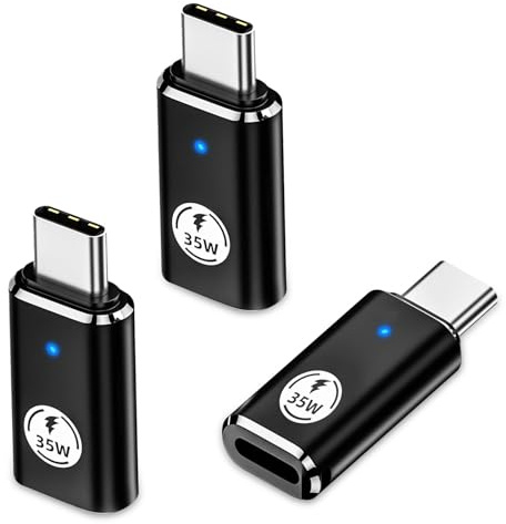 LAIVIYA Adaptador Lightning a USB C, 3 Piezas Adaptador De 35 W De Lightning Hembra a USB C Macho, Carga Rápida Pd, Transferencia De Datos Compatible Con iPhone 16/15 Pro Max, Galaxy S24/S23, iPad Pro