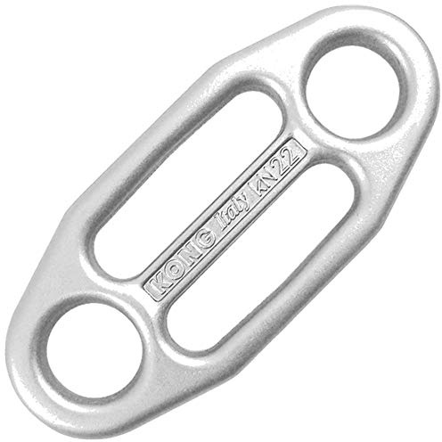 Kong. Gi-Gi Piastrina di Assicurazione Autobloccante. Discensore Arrampicata. Ideale per discesa corda singola e doppia. Sistema di frenata di emergenza. Per Corde da 8 a 13mm. Peso 62g Colore Titanio