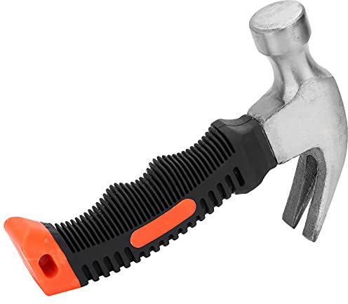 Mini martello carpentiere, mini strumento portatile per unghie a martello tozzo 8,8 once, piccoli martelli in acciaio + gomma, per lavori domestici e campeggio all'aperto