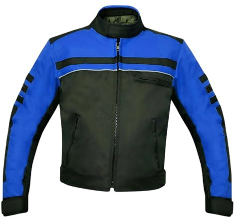 warrior gears Veste de moto imperméable pour enfants, veste de moto en textile avec protections CE, vestes haute visibilité pour enfants, vestes imperméables d'extérieur pour garçons