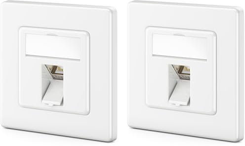 deleyCON CAT8 Keystone Set prendere Presa di rete 2000 MHz 40 GBit/s Modulo Keystone con presa RJ45 STP Alloggiamento in metallo schermato