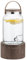 Navaris Getränkespender - Bowle Gefäß mit Deckel - Getränkespender Glas - Wasserspender Glas - Limonadenspender - Saftspender - Ledergriff und Holzständer - 5,6 Liter