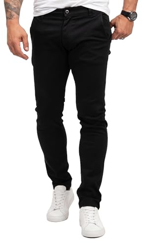Rock Creek herrbyxor chinos byxor H-379, svart, 30W / 30L
