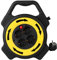 CILIA Prolunga Elettrica 10m con 4 Prese Schuko, Avvolgicavo Esterno/Interno - 3000W, 16A, Protezione Sovraccarico & Termica, Cavo H05VV-F 1.5mm², Con interruttori, Portatili, Nero Giallo