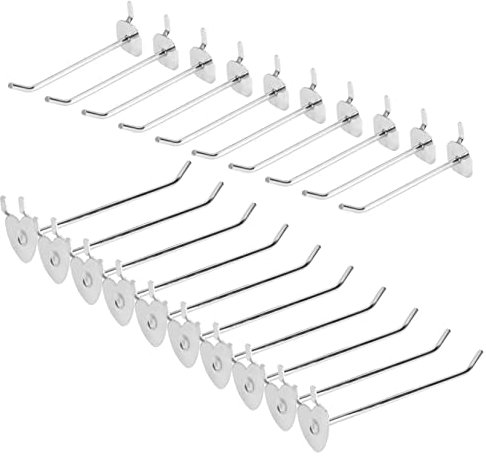 CHILDWEET 20pcs Heart-Shaped Apple-Shaped Hooks for Wall Strong Load-Bearing Smooth Mellow Supermarket Exhibition Use