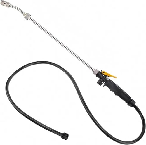 Sprühstab aus Edelstahl, 72 cm mit ergonomischem Schlauch， anpassungsfähigen Sprüheinstellungen，gießstab(A)
