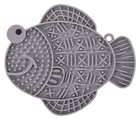 s para perros - Silicona de dibujos animados de 10 pulgadas | Alfombra de alimentación lenta | Dispositivo de lamer en forma de gatos y perros evitan | Fuga de asfixia: alimentación de d