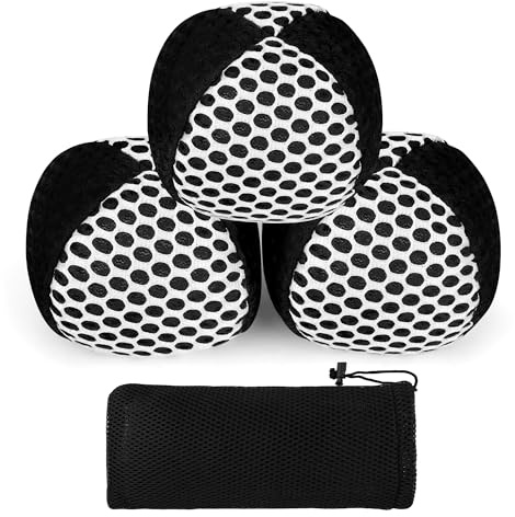 Anglecai Juggling Balls for Beginners and Professionals Set of 3, Juggle Kit with Bean Bags Juggling Balls for Adults