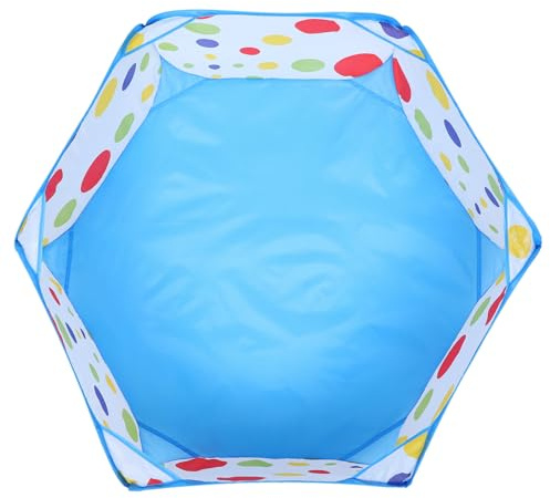 ibasenice Clôture Pliable pour Petits Animaux de Compagnie Barrière d'exercice Sécurisée pour Hamsters, Lapins et Cochons d'Inde, en Plastique Bleu, Légère et Portable, Adaptée à