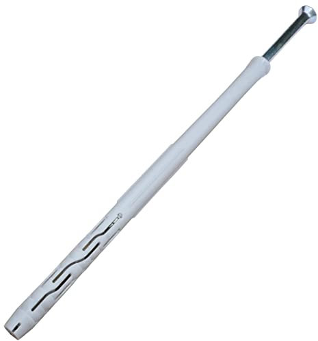 AERZETIX - C57478 - Set di 10 tasselli in plastica Ø10x200mm + 10 viti Ø7x205mm a testa fresata in acciaio - per costruzione lavori in muratura