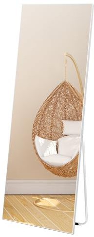 Vasemouh Specchio da Parete o da Terra,Specchio con Cornice di PVC 165x51cm