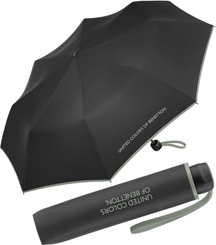 Cuatrogotas 2018 Regenschirm, faltbar, 60 cm, Black-iceberg Green, 95 cm