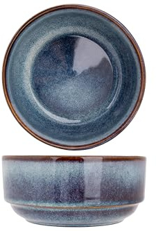 Cosy & Trendy Lot de 4 Bols en Grès Jade, Indigo, D15Xh7 Cm