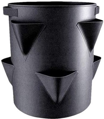 Nybhyjka Bolsas de Cultivo de Fresas, macetas de Fresas para Exteriores, macetas de jardín de Fresas de 7 galones con 6 Bolsillos Laterales de Cultivo, macetas portátiles de Tela no Tejida para