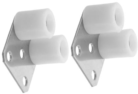 Outanaya Roller Shutter Door Guide Wheels Anti-Deviation Design 2 Pcs Sliding Barn Door Guide Wheel for Furniture Hardware Smooth Guidance Easy to Install