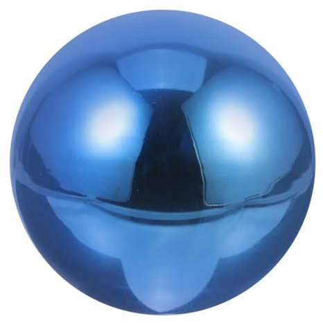 OUNONA Sfera da Giardino Riflettente in Acciaio Lucida Blu Scuro Ømm Decorazione Contemporanea per Prato e Esterno Globo Specchio Lucidato per Ornamenti Giardino