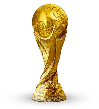 Qualiware Gold Large World Football Soccer Memorabilia Replica Trophy Premium 32cm Or 24cm