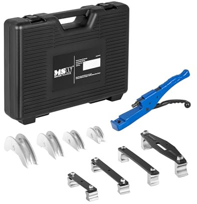 MSW Herramienta Dobladora De Tubos Doblatubos MSW-TBHY-01 (Para tubos de cobre y PEX de Ø 16-32 mm, Manual, Angulo de doblado hasta 90°)