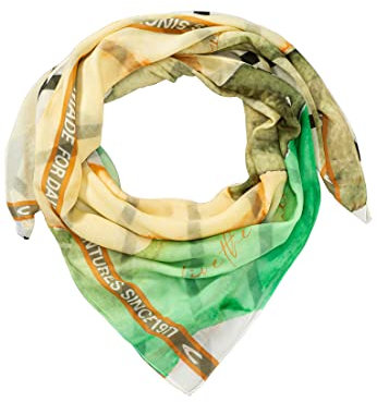 camel active Womenswear Damen Modetuch in Wertigem Baumwoll-modal-Mix Halstuch, Mehrfarbig, OS