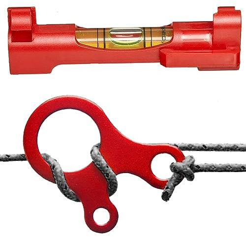 Profi Schnurwasserwaage und Schnurspanner im Set für Schlagschnur Maurerschnur Richtschnür/Maurerarbeiten, Pflaster-Arbeiten | Profi und Hobby Handwerker