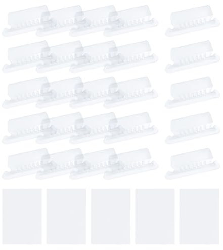 QUARKZMAN Hängende Registerreiter 2-Zoll-Registerreiter und Einsätze aus Kunststoff für klare Registeretiketten für hängende Ordner transparent 100 Stück