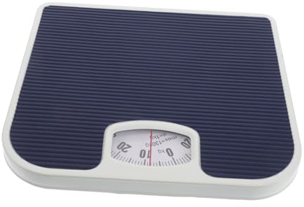 BESTYASH Mechanische Badezimmerwaage Tragbare Waage Genaue Körperwaage Analoge Bodenwaage Misst Körpergewicht für Fitnessstudio Hause