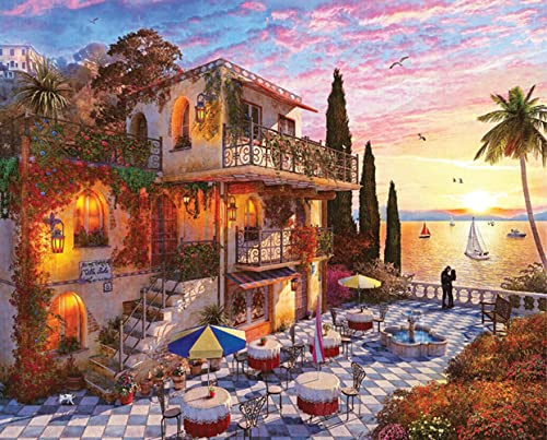 Springbok's 1000 Piece Jigsaw Puzzle Mediterranean Romance, Multi