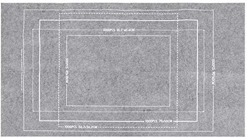 Ménage Puzzle Jouet Feutre Tapis Puzzles Couverture De Stockage Tapis Accessoires pour Enfants 26x46in Gris Accessoires