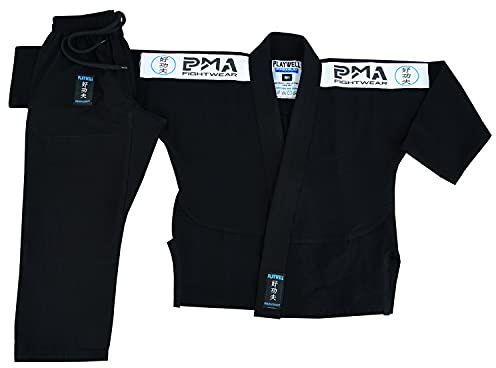 Bambini Elite BJJ Gi Pearl Weave Jiu Jitsu Uniforme - Nero (M00)