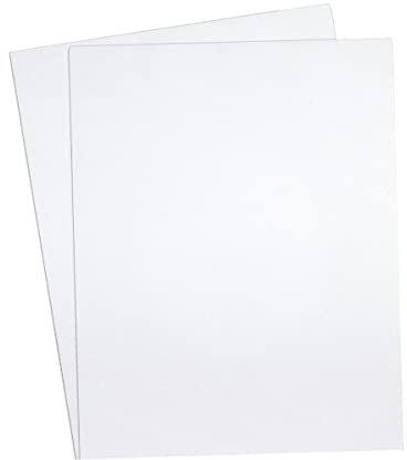 DRERIO 2 Pièces Plaque Acrylique blanc 3mm pvc 40x30cm Feuille Plastique Rigide ABS