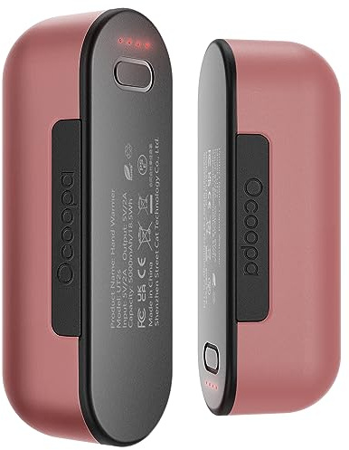 Ocoopa UT2s (MagTwins) Handvärmare, elektrisk, 10 000 mAh, delat magnetiskt 2-pack, 4 uppvärmningslägen, snabbare uppvärmning, återanvändbar, USB-powerbank för utomhus på vintern