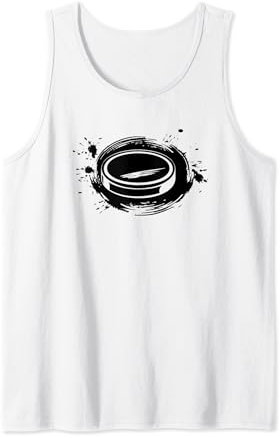 Eishockey Puck Skizze Eissport Tank Top