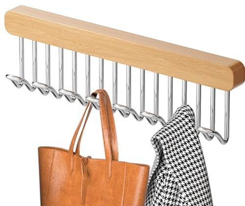 Porta cintura estraibile per armadio, gancio estraibile appendiabiti | Organizer per grucce a 8 ganci,Organizer salvaspazio per armadio, appendiabiti con ganci multipli antiscivolo per reggiseni, crav