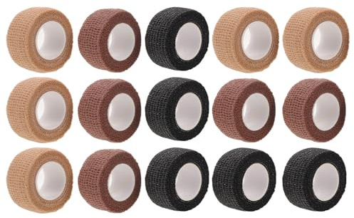 LALADEFIEE Ruban Adhésif Protecteur pour Ongles 15 Pièces Manchons Auto-Adhésifs Résistants aux UV Protection Anti-Brûlure pour Doigts et Poignets Bandes Respirantes pour Manucure