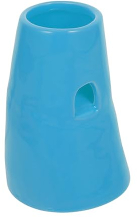 TOYANDONA Ceramic Pet Waterer Base for Small Animals 4.5cm Diameter Blue Upgraded Holder Compatible with Hamster Water Bottles for Stable Pet Drinking Station