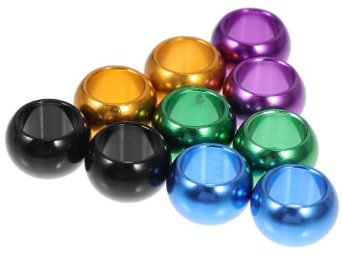 SUPVOX Anelli per Gambe di Piccione in Alluminio Senza Lettere 8mm 10 Pezzi Accessori per Uccelli per Marcare e Separare Polli e Anatre