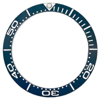 ROUHO 38mm Bisel de Reloj Cerámica Luminoso Inserto Recambio Anillo Esfera Inlay 30,7mm Relojería Pieza para Omega Seamaster Diver 300M