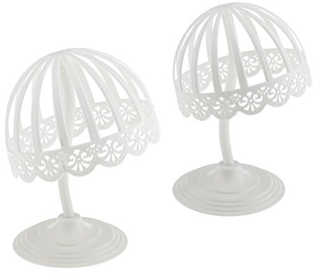 Sharplace Lot 2 Pieces Detachable Baby Hat Caps Display Stand Rack Wigs Toupee Storage Holder Shelf for Salon