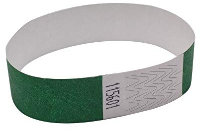 Announce Wrist Band 19mm Green (Pack of 1000) AA01834