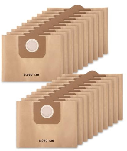 Bolsas Aspiradora para karcher WD 3,El Modelo 6.959-130.0, Adecuado para la Aspiradora WD 3/3 Battery / 3.150/3.200, A2201/2204/2504/2554/2251/2604，SE4001/4002