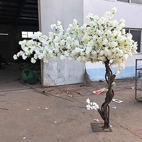QICBYING Árboles Artificiales De Cerezo En Flor, Grandes Árboles De Flor De Cerezo Artificiales, Árbol De Flores De Durazno De Simulación, Plantas De Jardín, Flores Falsas De Simulación(1.5 * 1m)