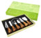 Goeveo 7 Piece Cheese Knives Set, Mini Stainless Steel Cheese Knives with Acacia Wood Knife Handles and Cheese Slicer, Cheese Knives Gift Set for Family Gathering Party Halloween Christmas